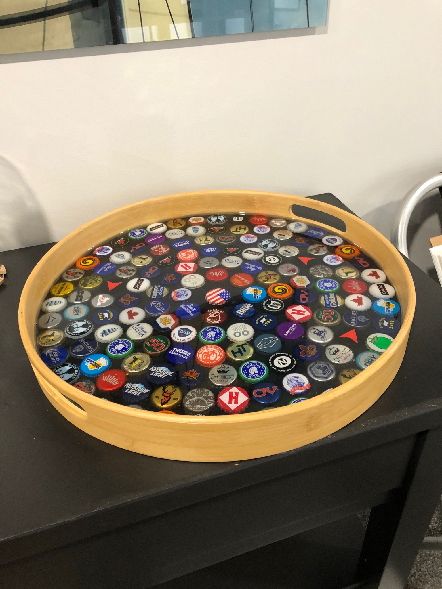 Beer Cap Tray by Jean Macaluso 